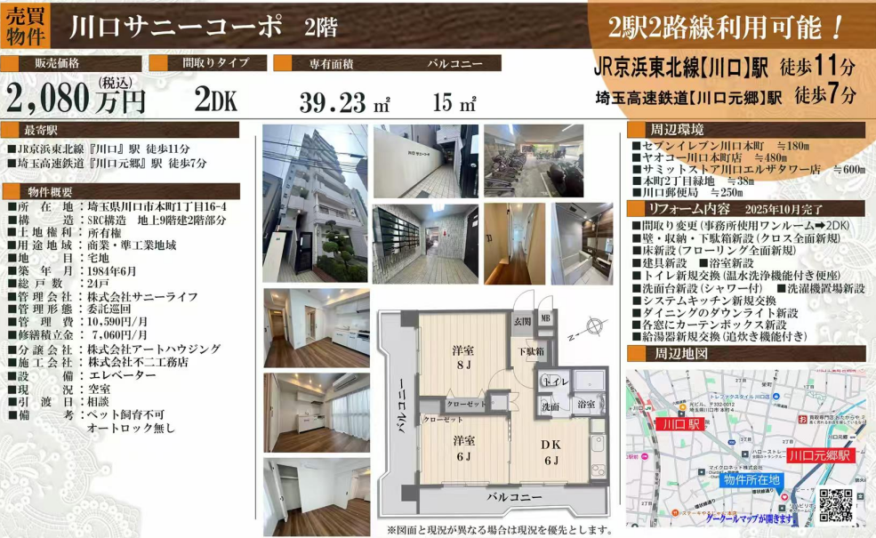 川口サニーコーポ２F